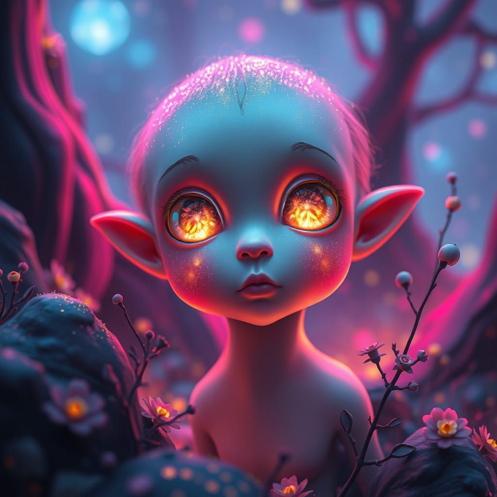 Ethereal Being in a Mystical Realm