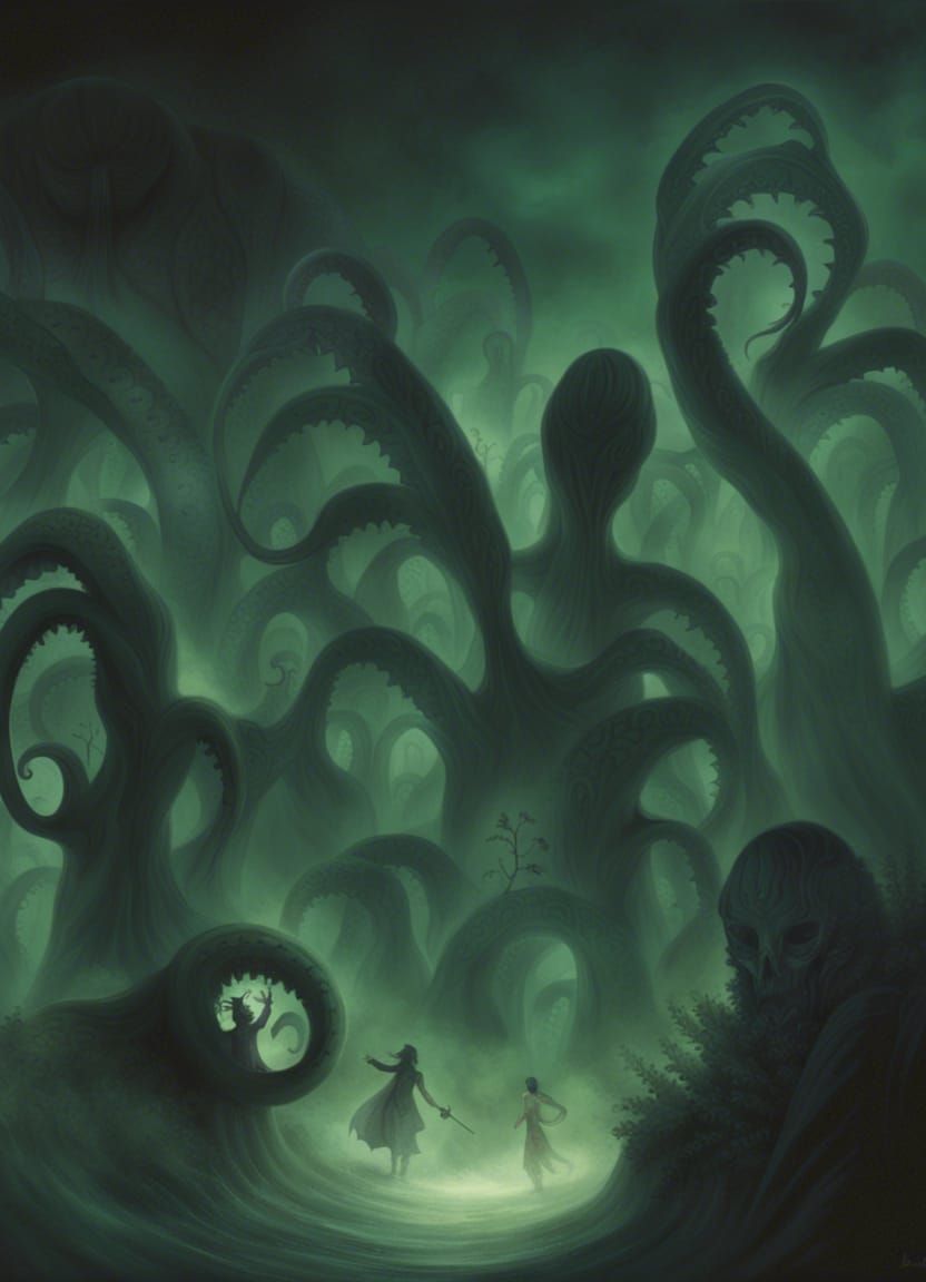 Ethereal Nameless Mist: Cosmic Horror Concept