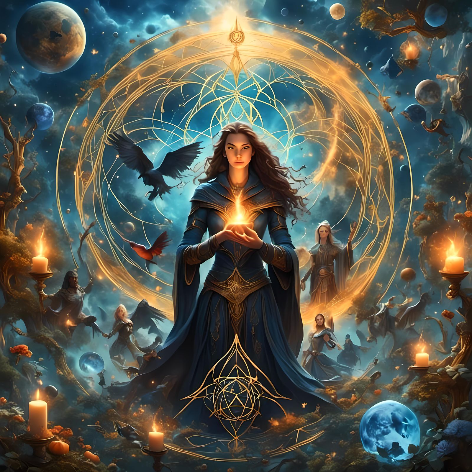 Divine Protection Illuminated in Abstract Realism