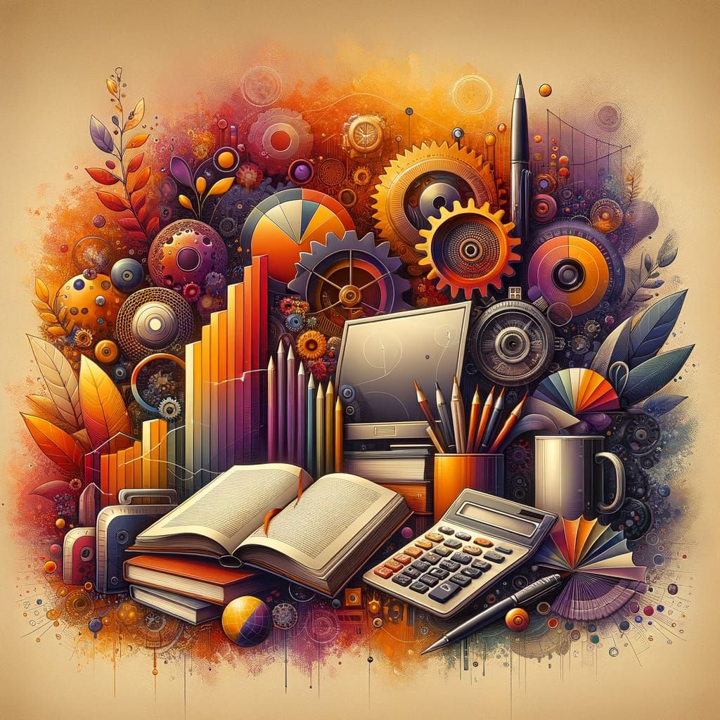 Finance & Admin in Digital Era: Book, Computer, Gear