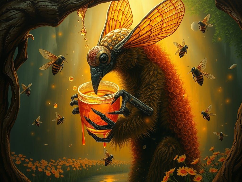 A Hive of Life and Survival in Vibrant Cyberpunk Hues