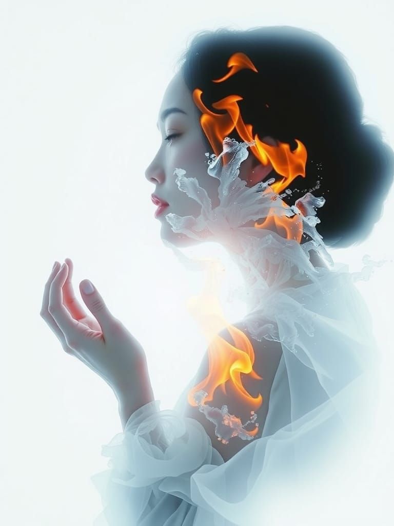 Goddess of Ice and Fire: Fine Art Photography