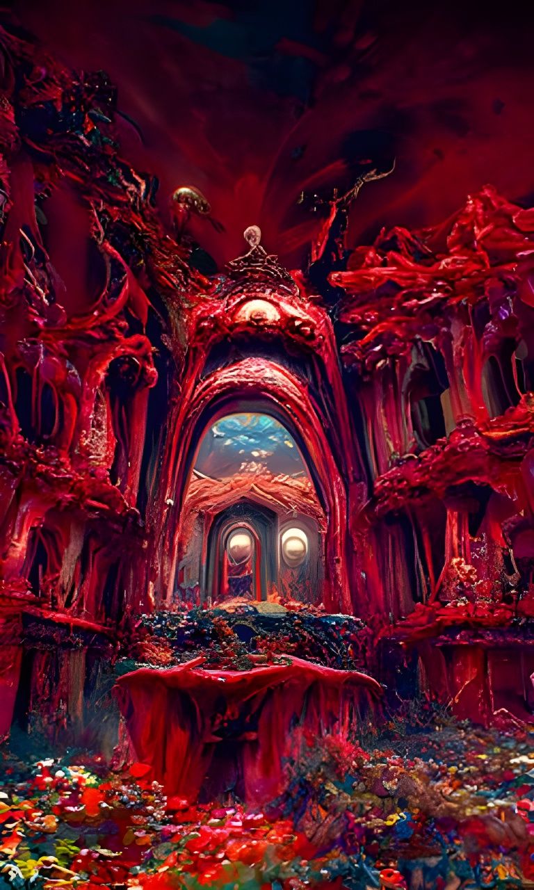 Surreal Castle on Another Plane of Existence