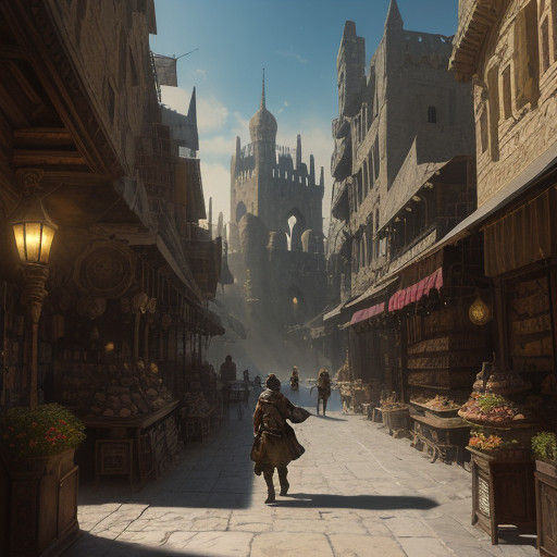 Epic Fantasy Adventure in Ancient Damascus