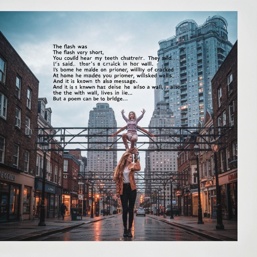 Words as a Bridge Surreal Double Exposure