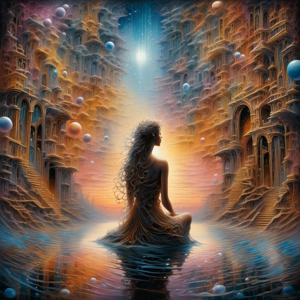 Surrealist Dreamscape: Distorted Realities in Digital Art