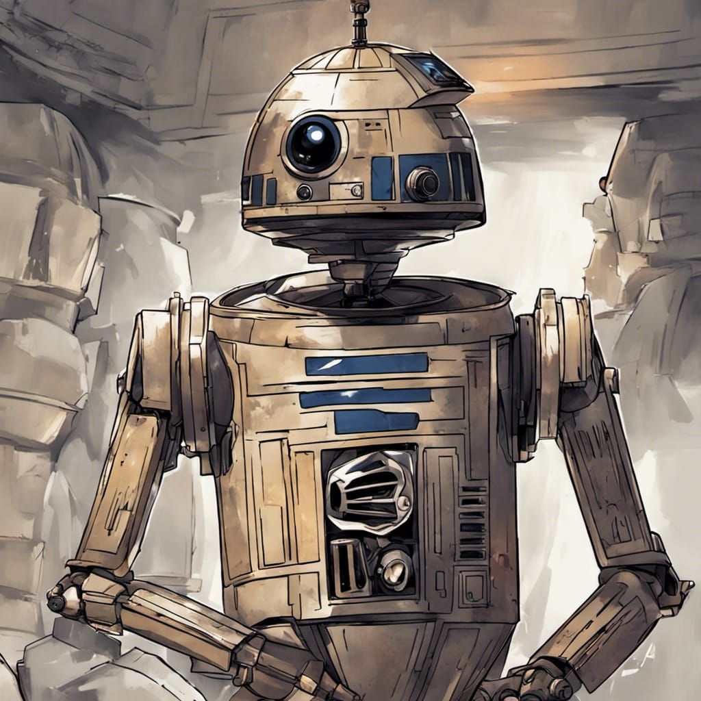 Star Wars Droid in Anime Style