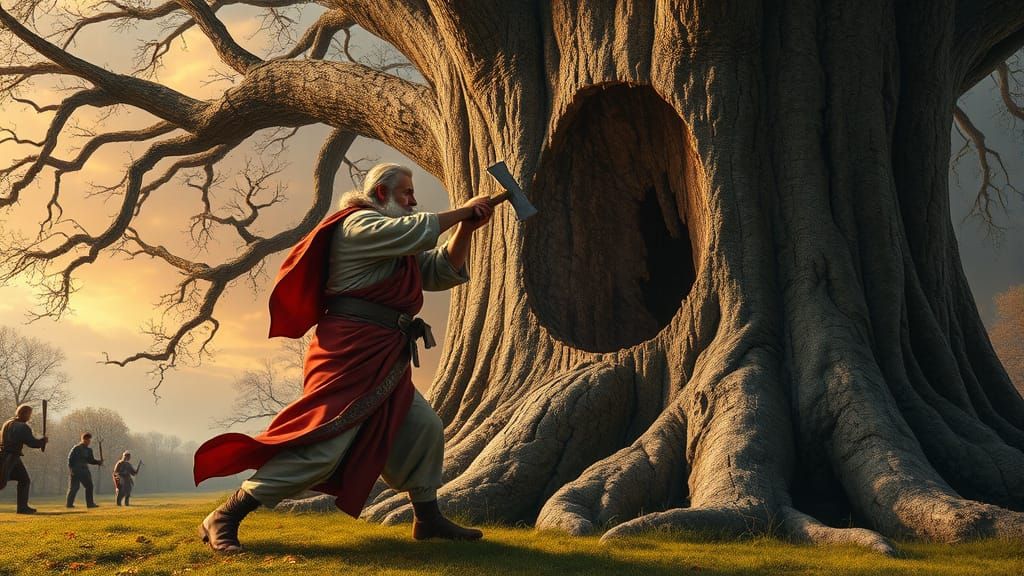 St. Boniface Fells the Donar Oak