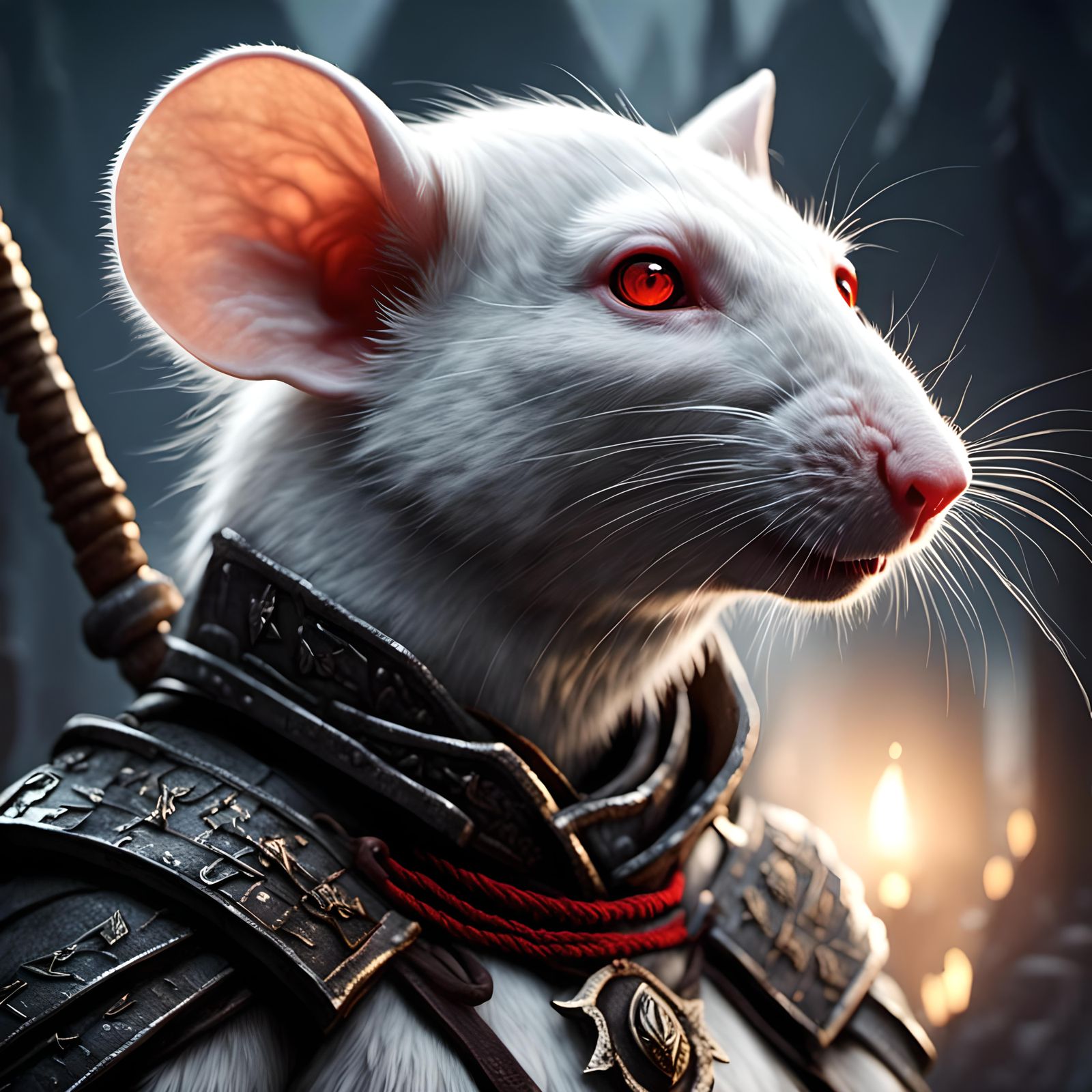 Elden Ring Rat Warrior in Skyrim Ruins