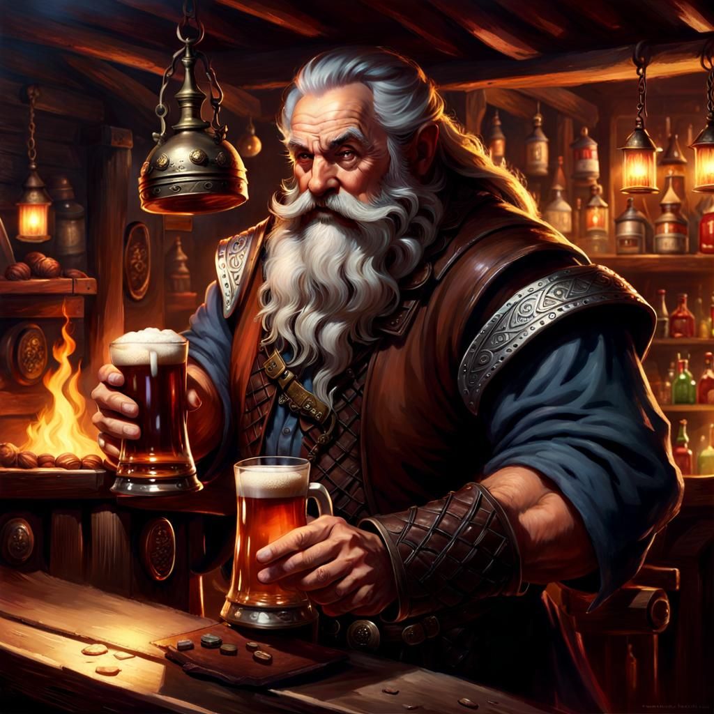 Dwarf Drinking Ale