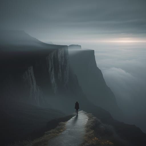 Ethereal Landscape in Cinematic Haze