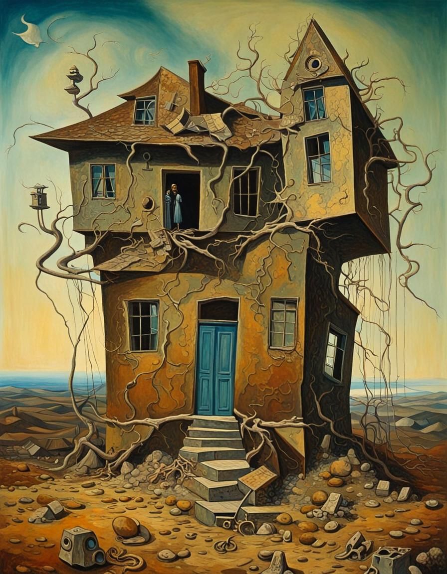 Surreal Abandoned House at World's End