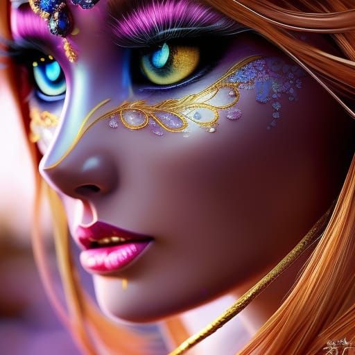 Snow Leopard Goddess in Epic Videogame Style