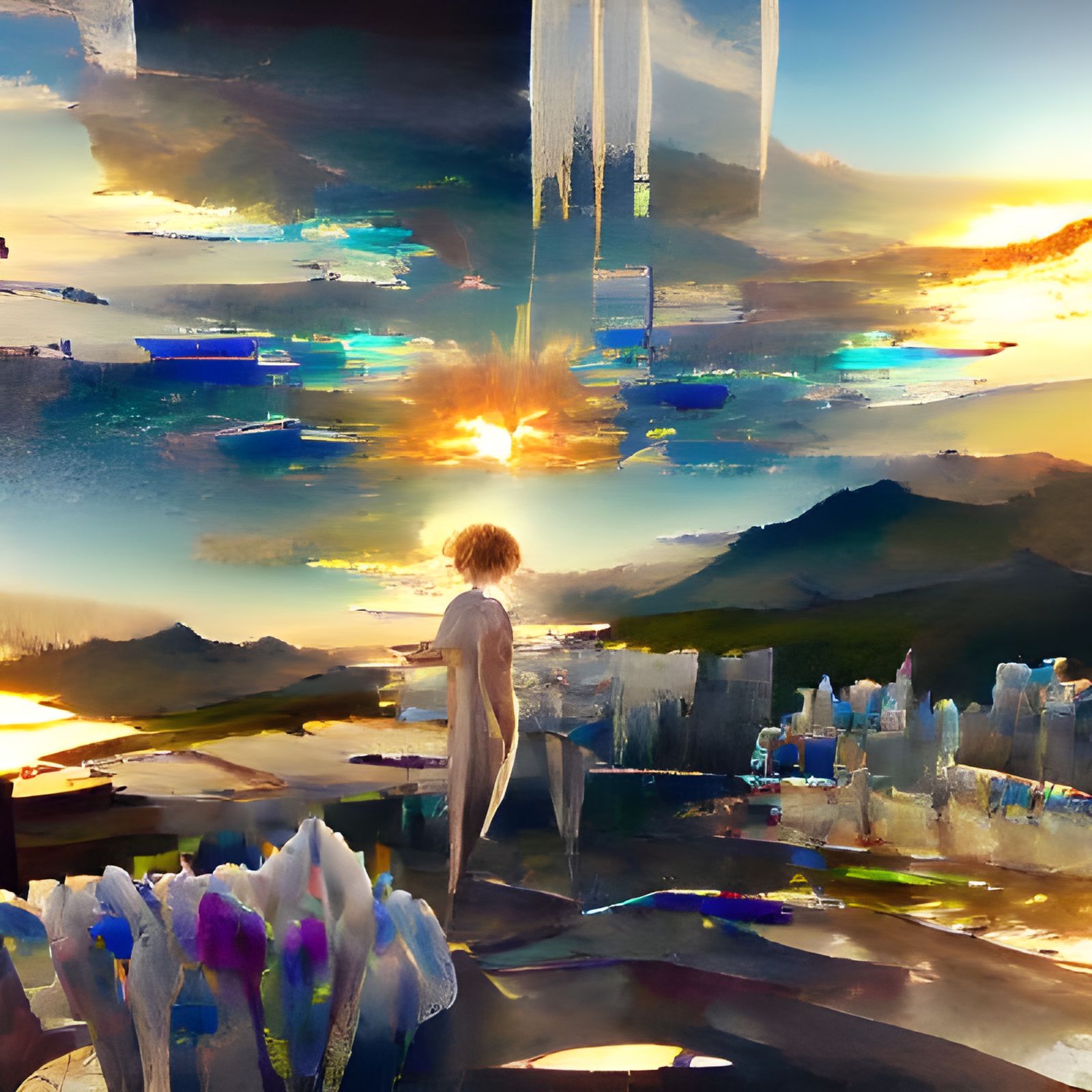 Elysian Sunrise: A Vision of Paradise