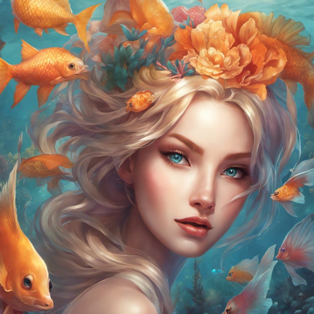 Portrait einer Meermaid ... (2)