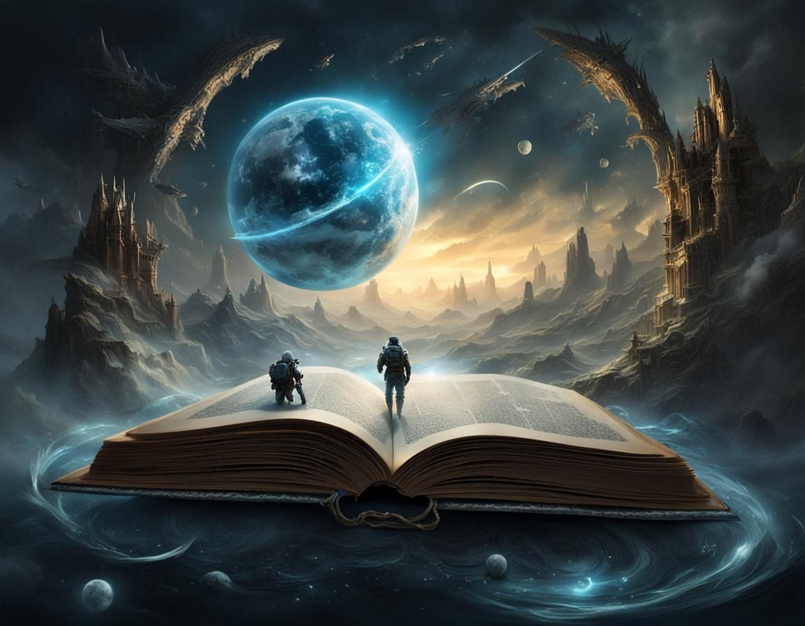 Miniature Sci-Fi World Emerges from Book