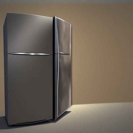 Fridge with Question Mark: Matte Painting