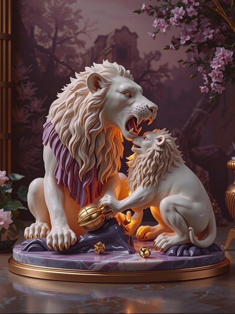 Androcles and Lion in Detailed 3D Diorama