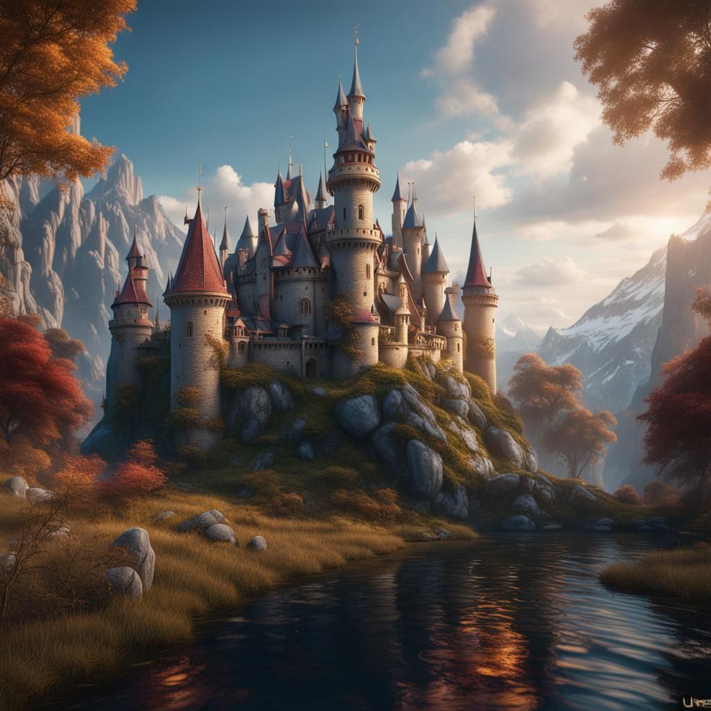 Fantastical Fairytale Castle Concept Art