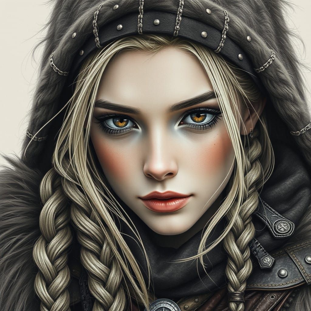 hyperdetailed charcoal drawing executed primarily in charcoa...