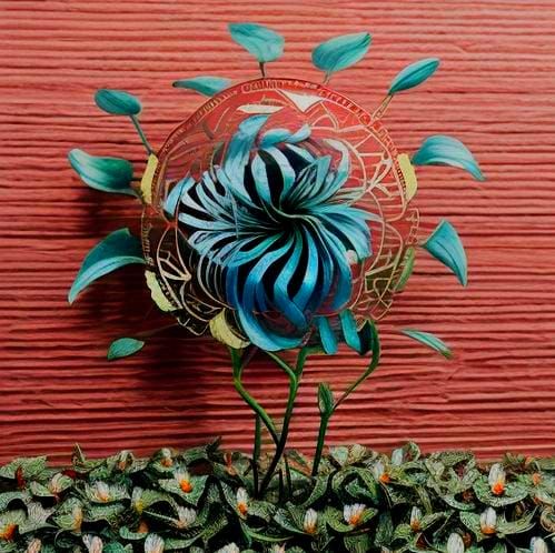 Colorful Kaleidoscope of Lilies, Orchids, and Ferns