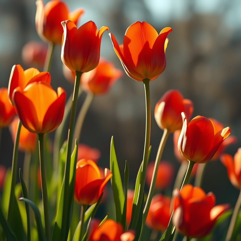 Vibrant Spring Tulips in Impressive 8K Resolution