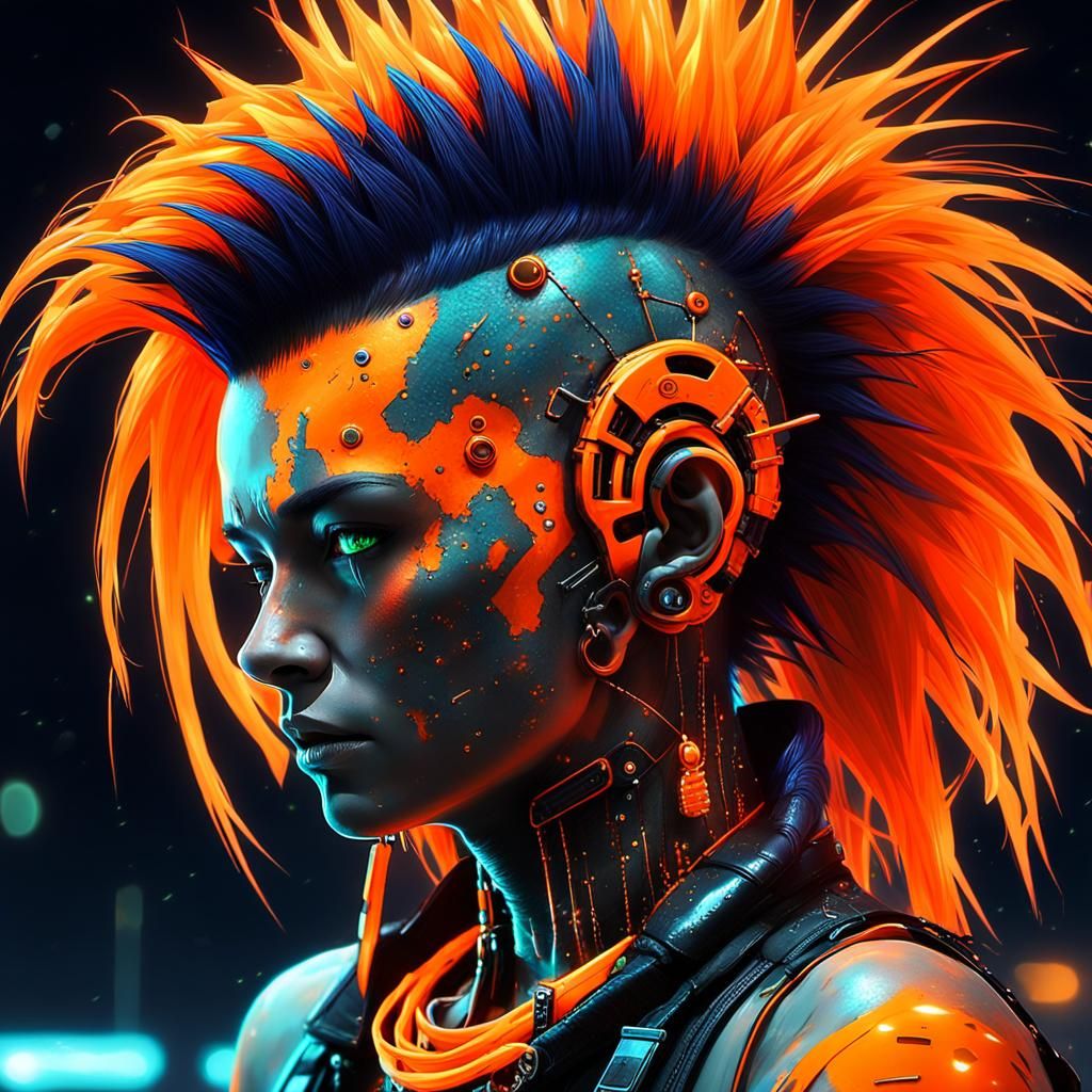 Woman Android Cyberpunk