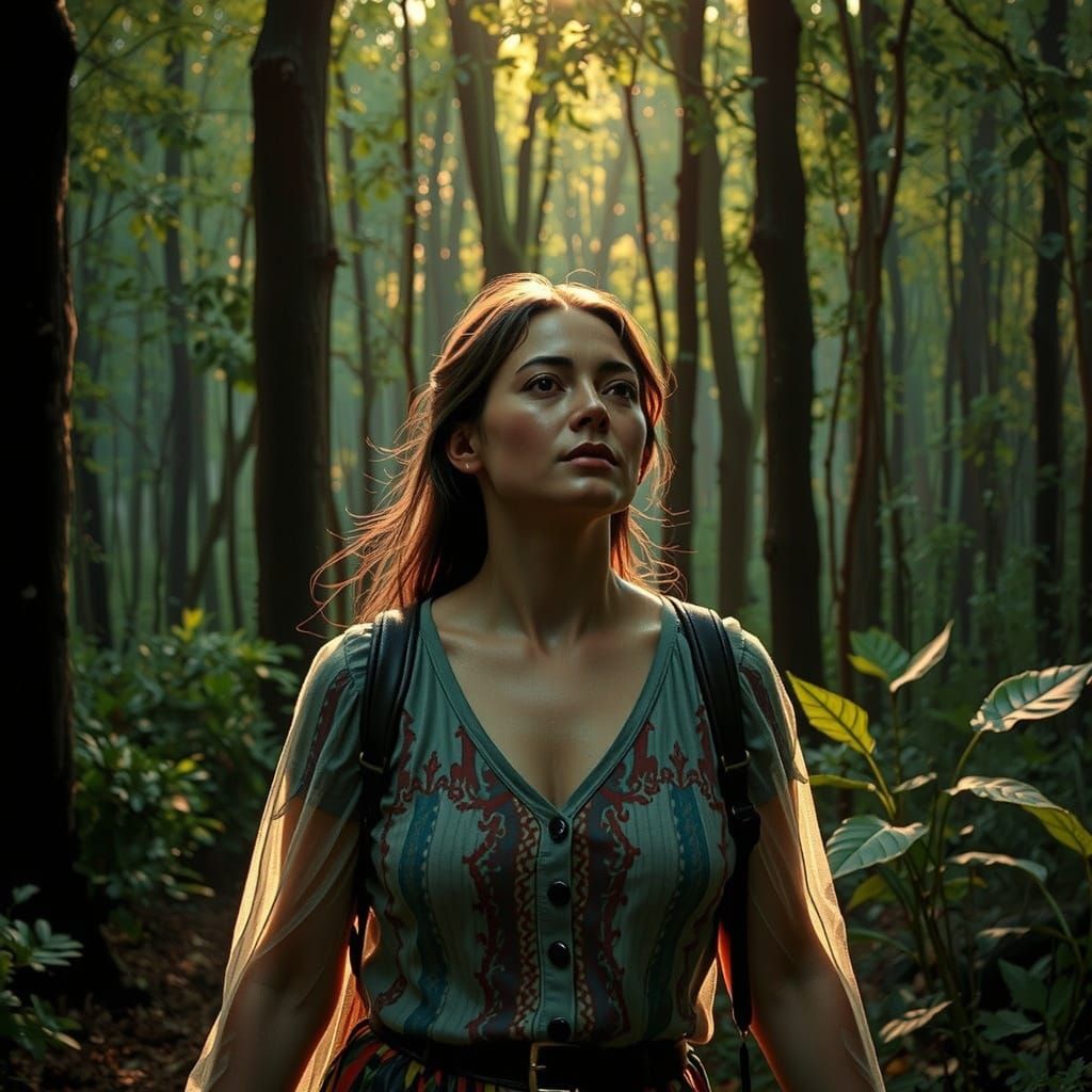 Hyperrealistic Sculpture Bathed in Reflected Glory