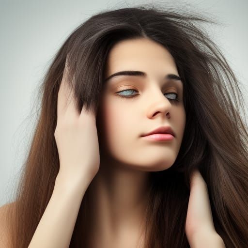 Beautiful Girl Portrait in Complementary Colors