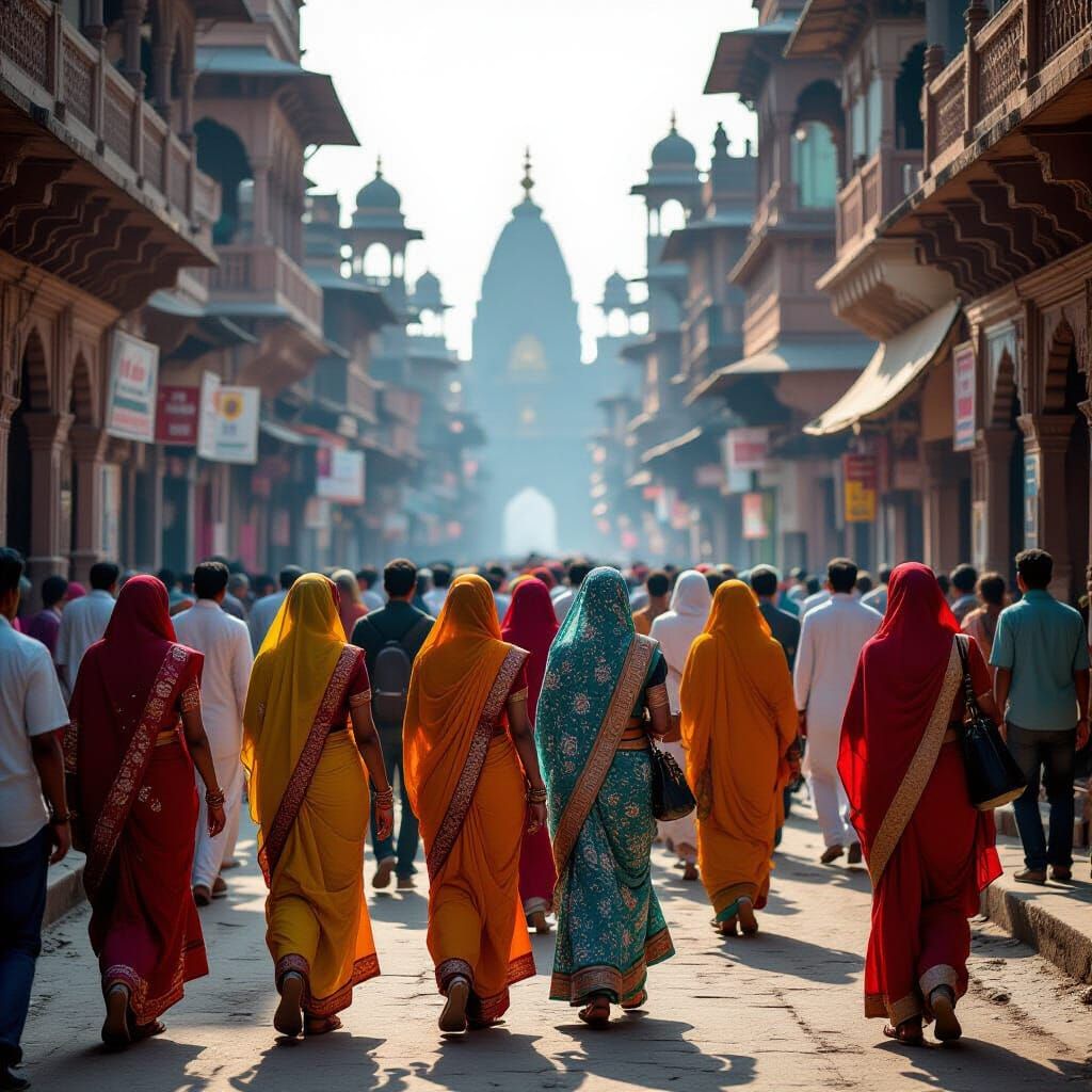 Tourists Explore Ancient Cities of Ayodhya and Kashi