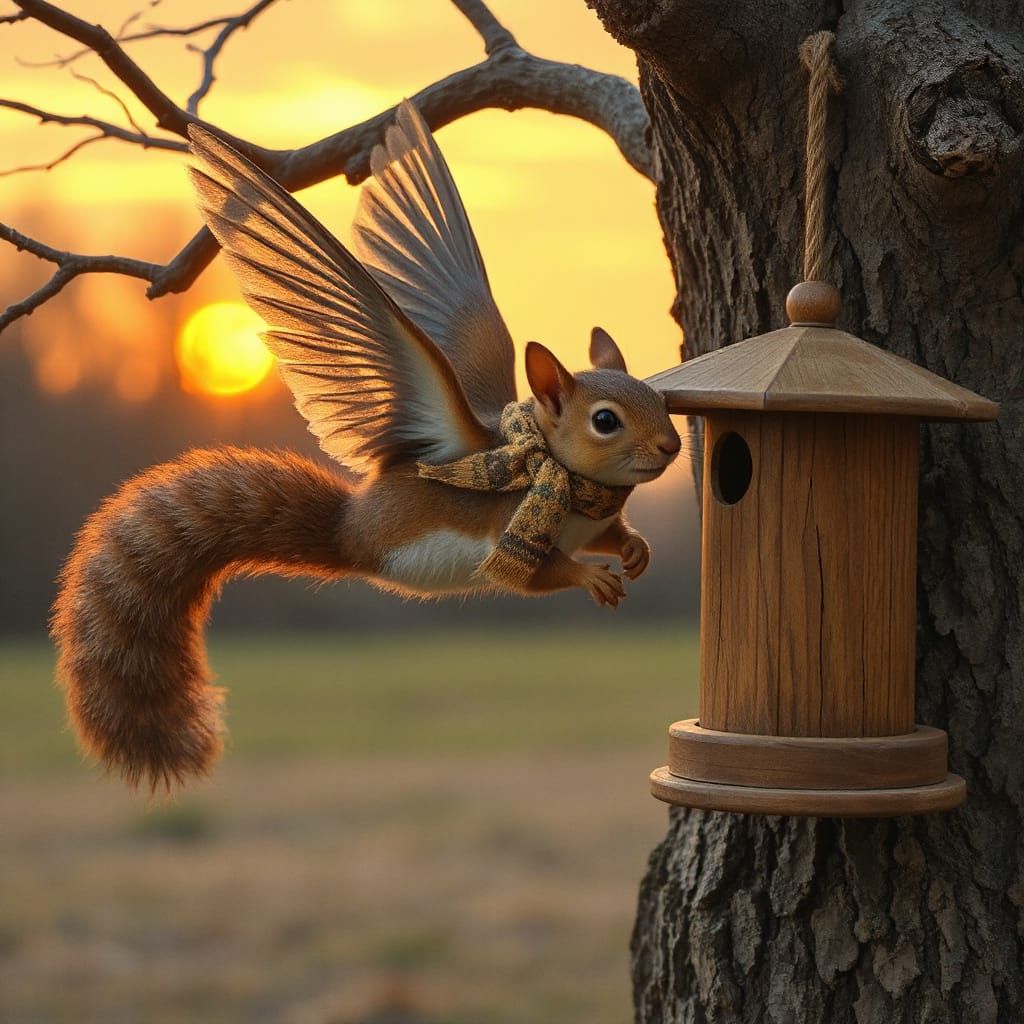 Flying Squirrel in Evening Attire