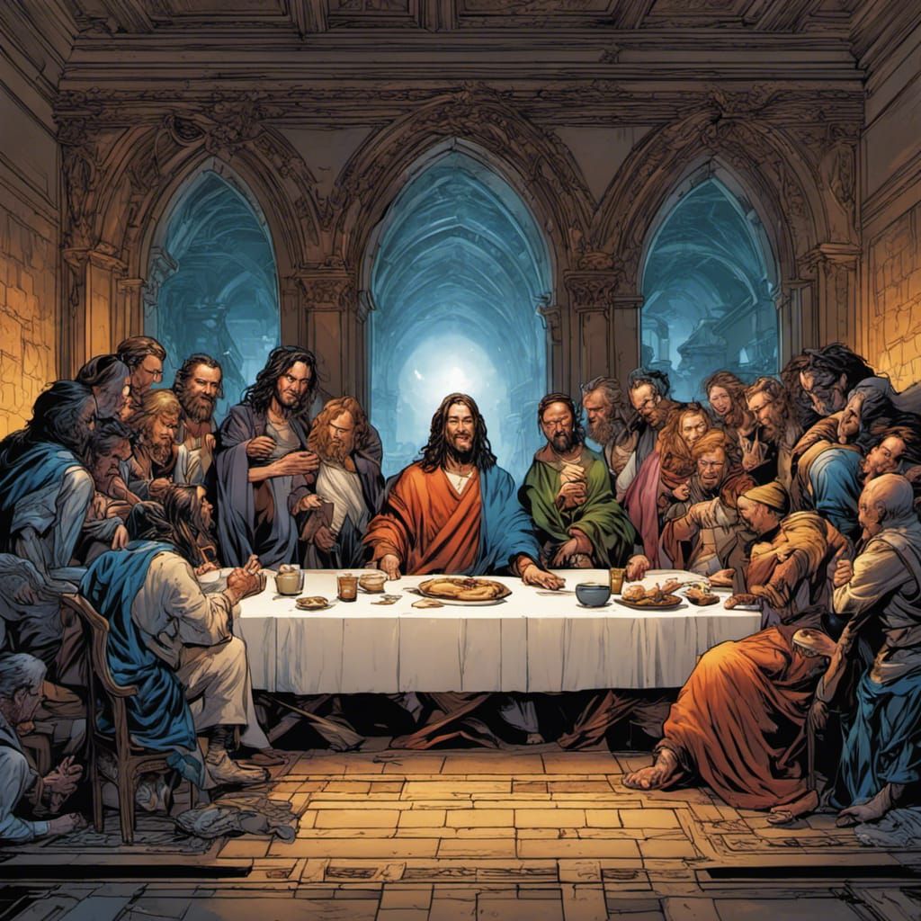 Comic Book Art: The Last Supper