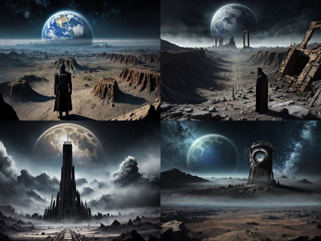 End of Time Abstract Landscape