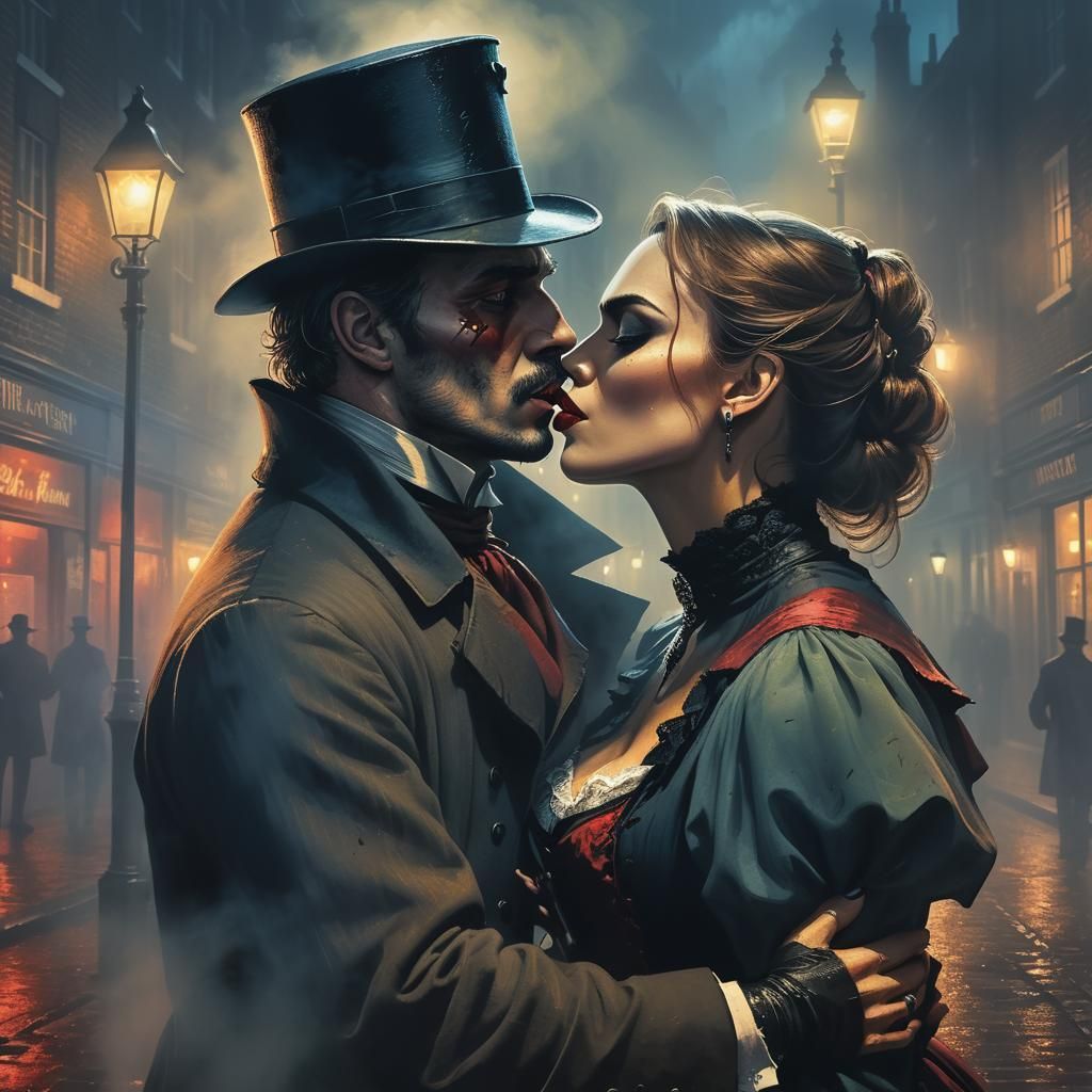 Jack the Ripper in London: Hyperrealistic Concept Art