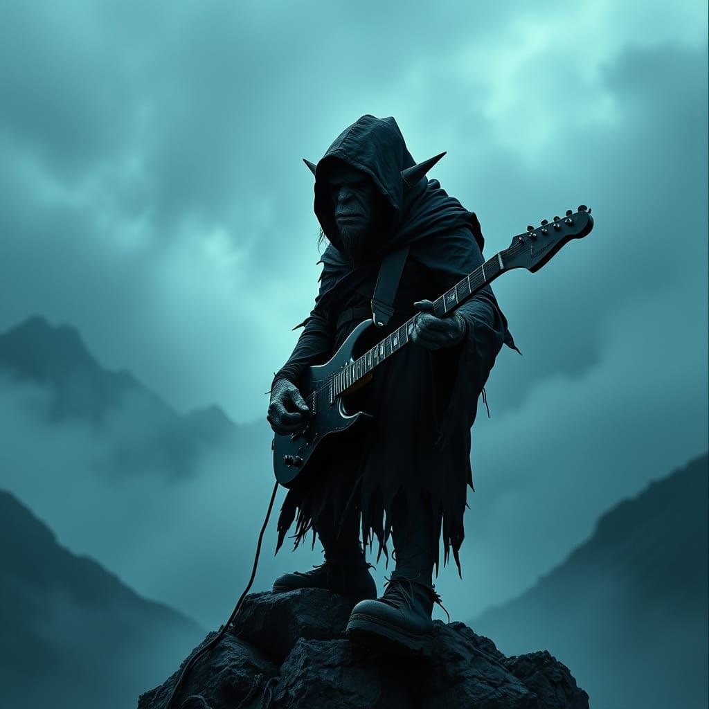 Evil Troll Guitarist on Misty Mountain