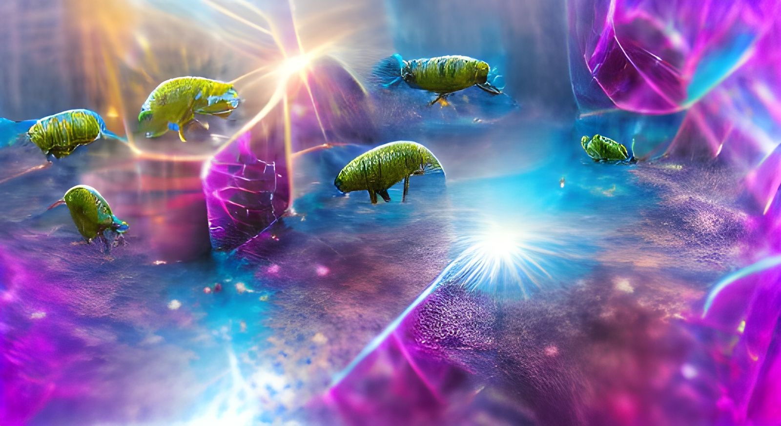 Tardigrades in Space: Hyperrealistic Photoillustration