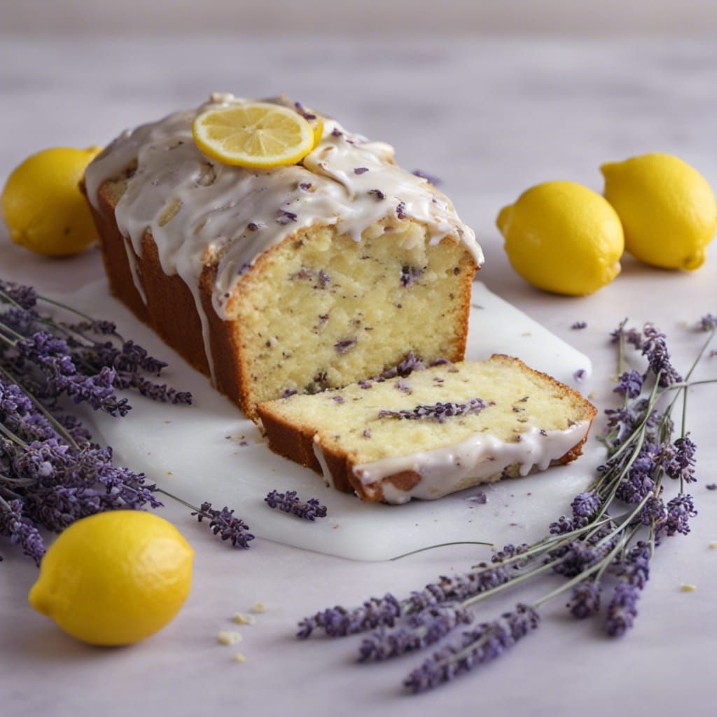 Lemon Lavender Loaf in Rococo Style