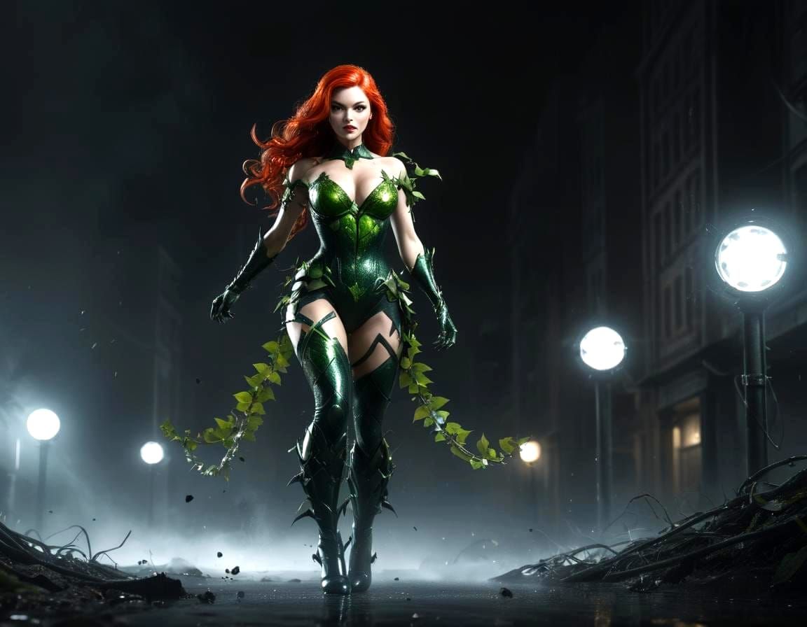 Poison Ivy in Dystopian World: Cinematic Art