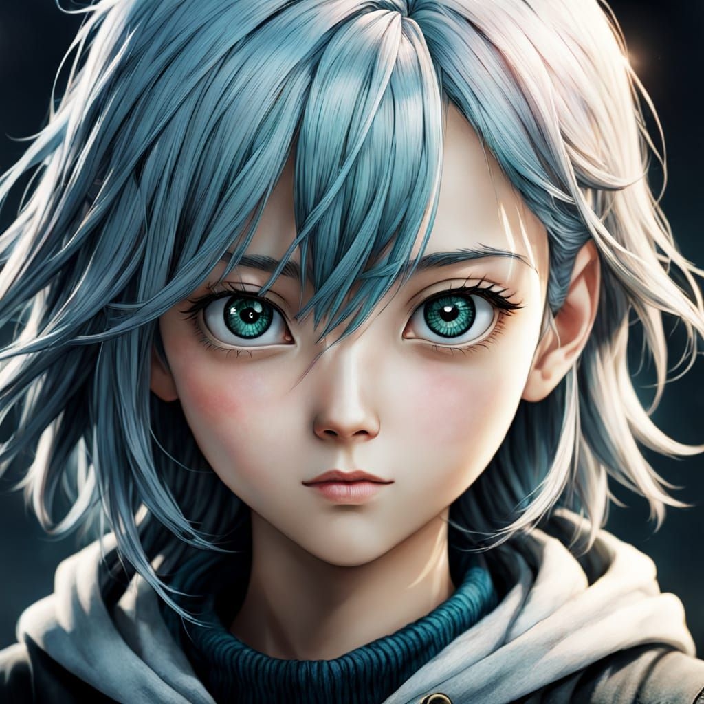 Manga Character Concept in Idealized Form