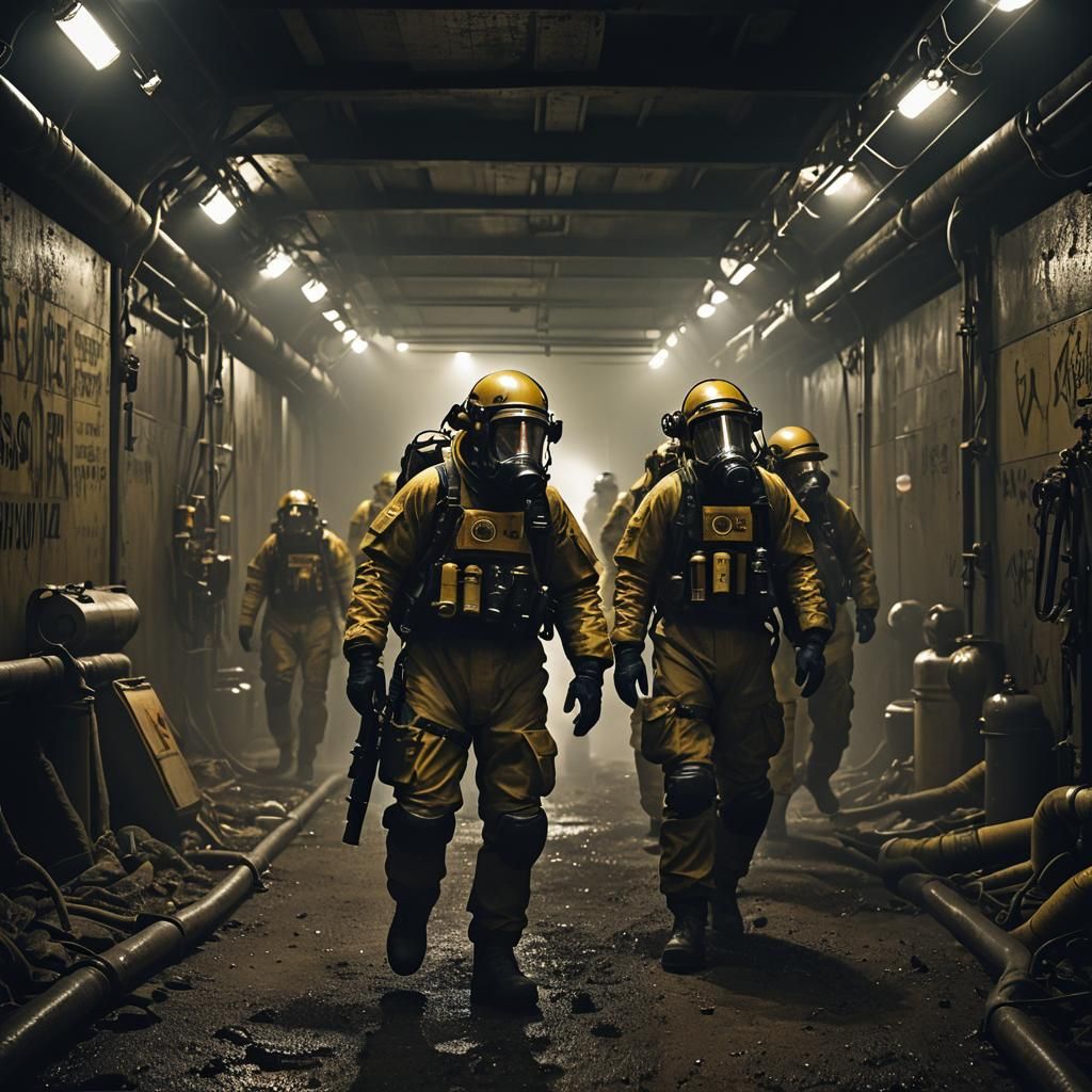 Ominous Underground Arsenal in Cinematic Style