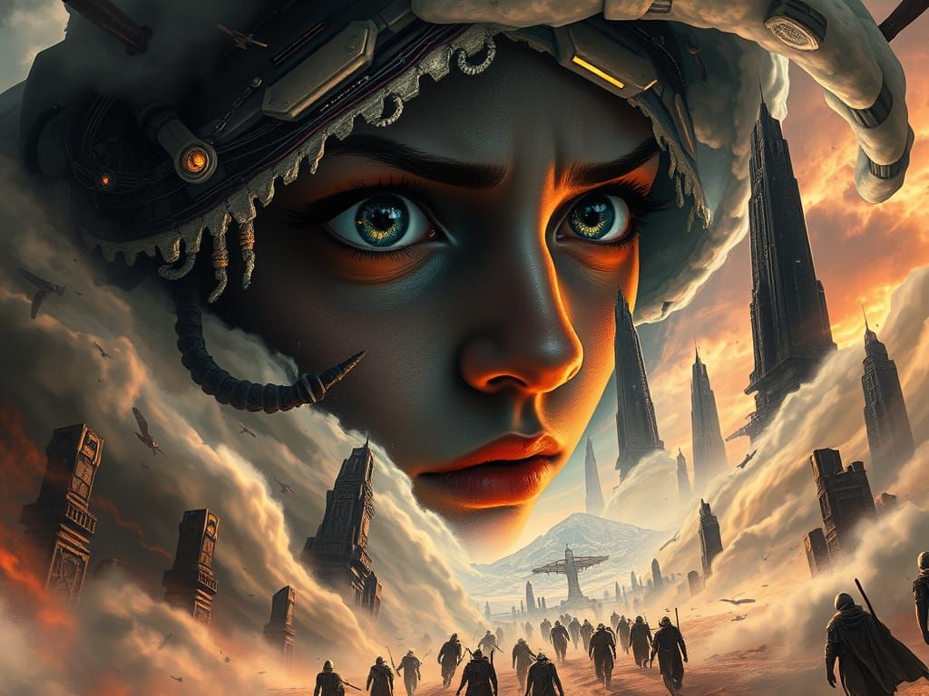 War-Torn Dimension Premonition in 3D Anime Style