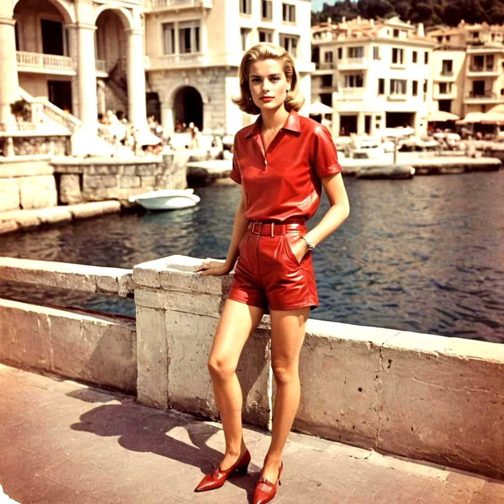 Grace Kelly Inspired Polaroid in Monaco