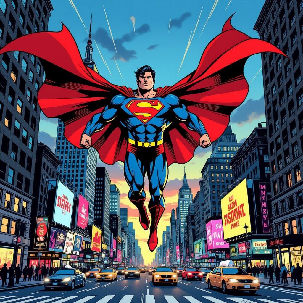 Superman Hovers Above NYC After Super Speed