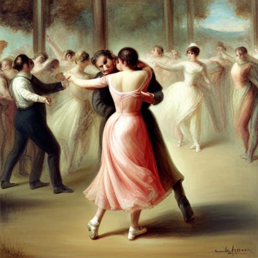 Simple AI Generated Image of Dancing