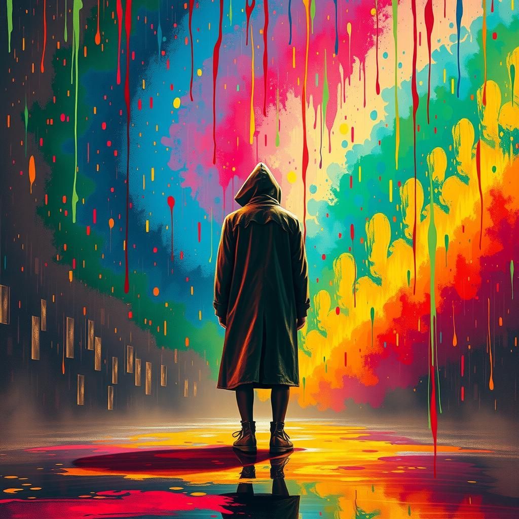 Kaleidoscopic Rain: A Fauvist Expression of Emotion