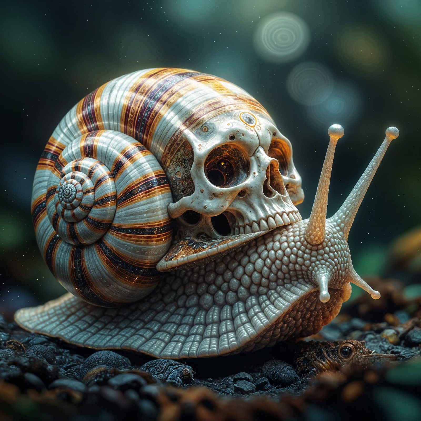 Cosmic Skull Snail Fantasy Photo