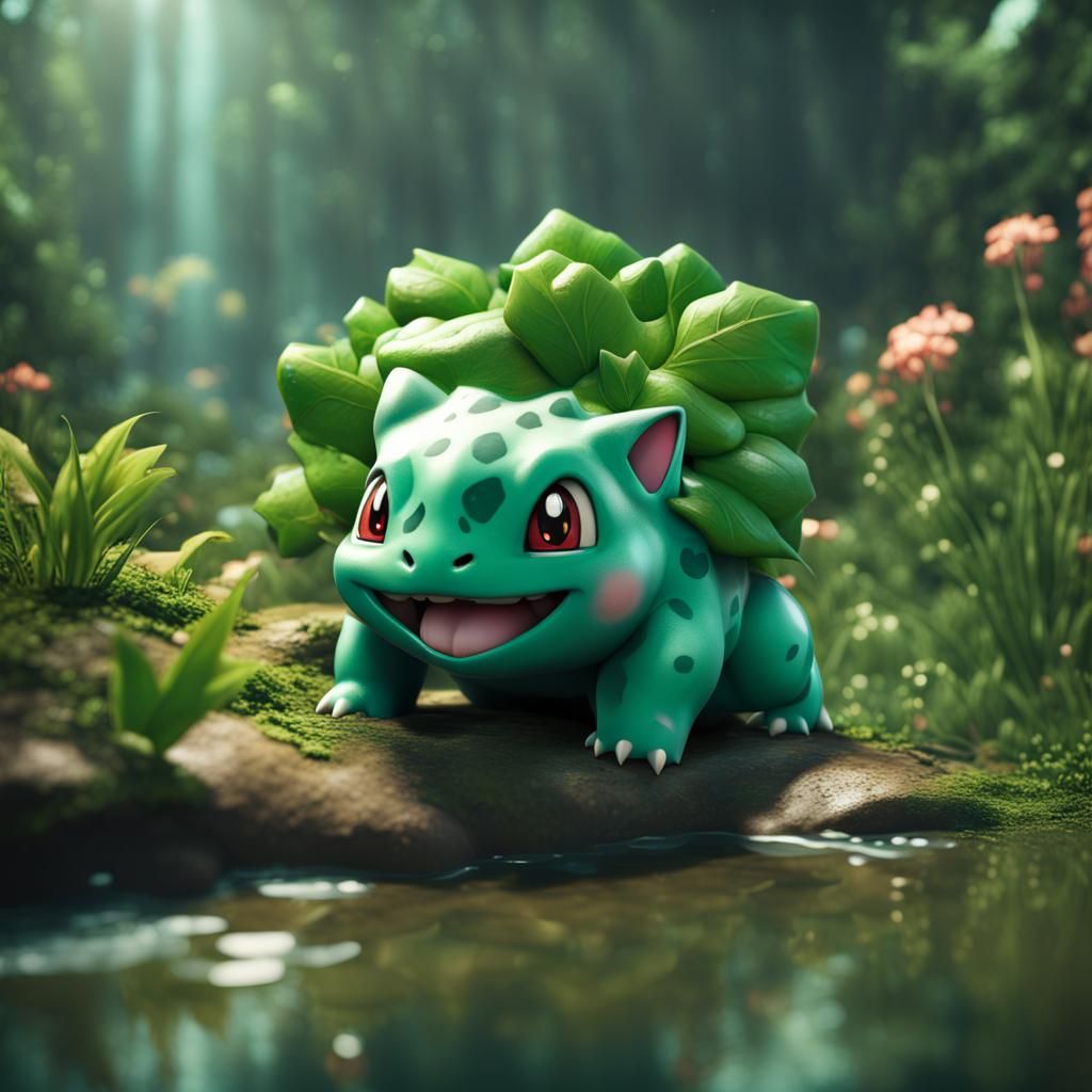 Lush Bulbasaur Rendered with Dynamic Lighting