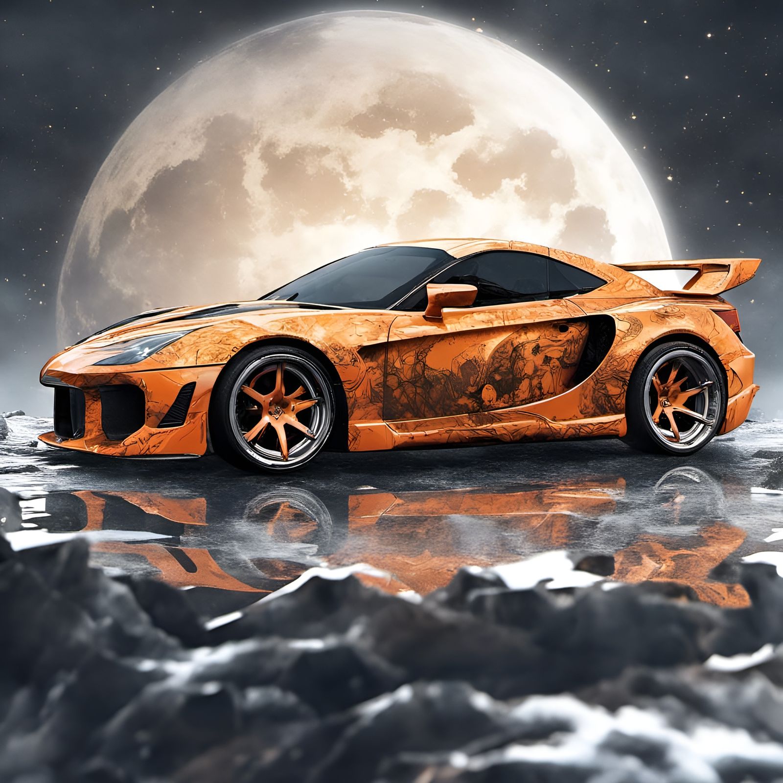 Super Saiyan Sports Car