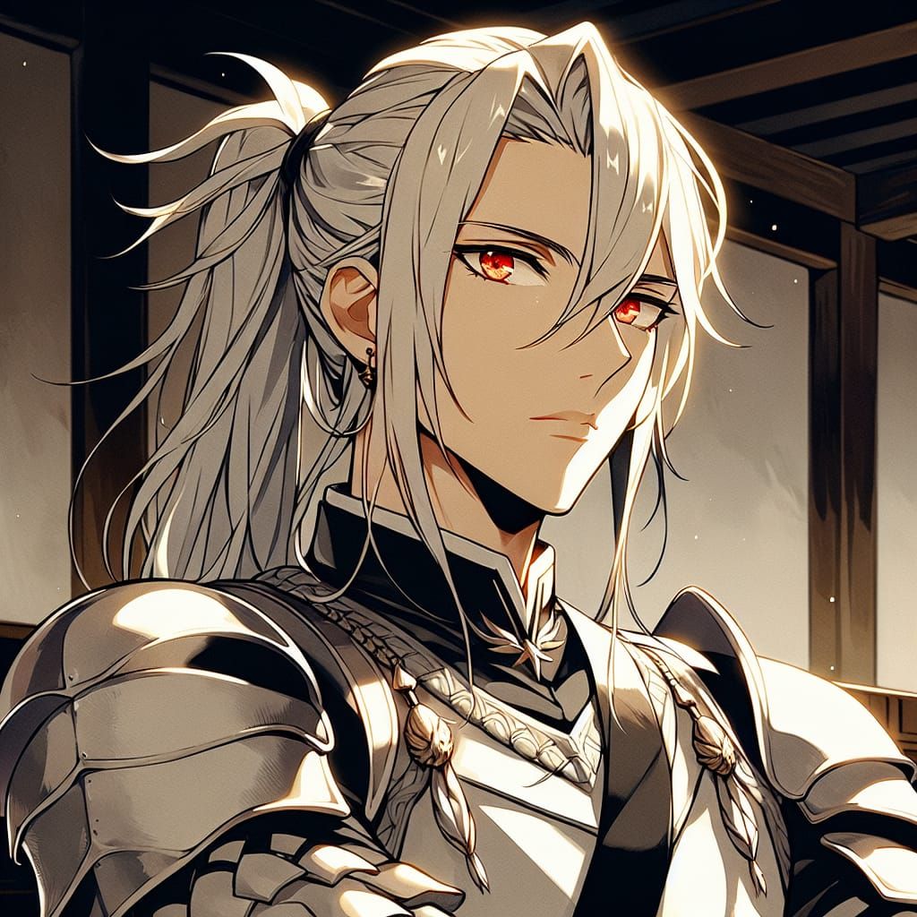 Vampire knight standing guard