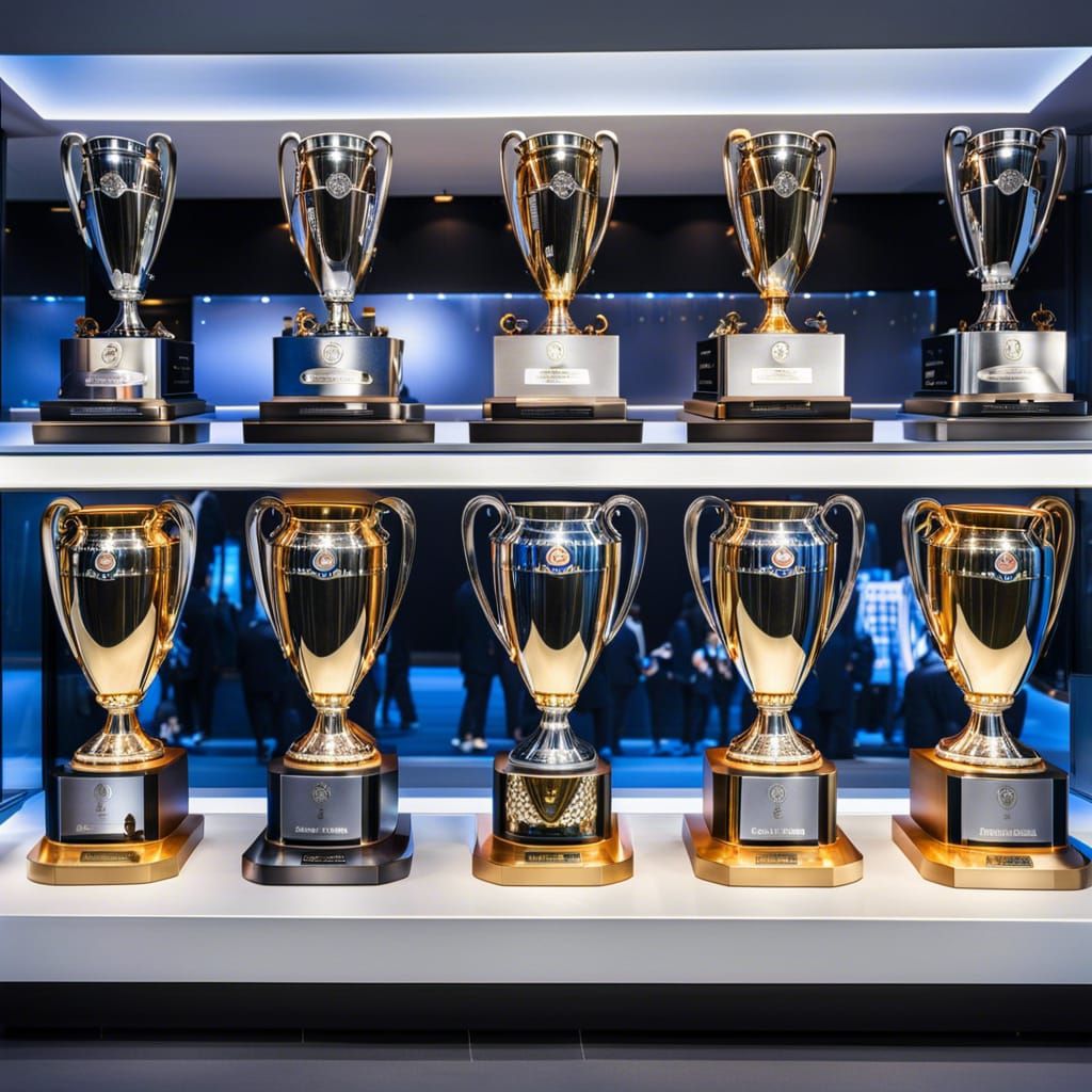 Real Madrid's Champions League Trophies in Hyper-Realistic H...